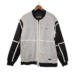 A. Tiziano Bomber Jacket White / Black Size XL